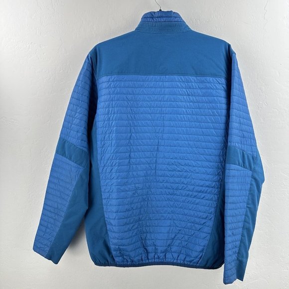 Kuhl Jacket Mens M Projekt Firefly Puffer Hybrid Full Zip Quilted Blue - Picture 13 of 14
